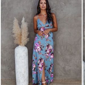 Vici floral slip maxi dress